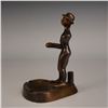 Image 2 : Figural Bronze Ashtray with Standing Man Form