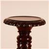 Image 4 : Early 20th Century Carved Mahogany Pedestal Stand with Grape and Leaf Motif