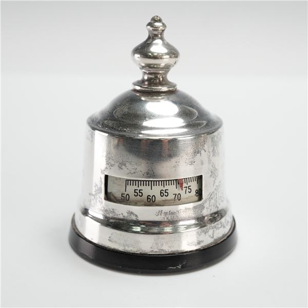 Metal Bell Desk Thermometer