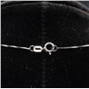 Image 4 : 14K White Gold 0.51ctw Diamond Circle Pendant Necklace