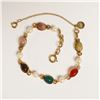 Image 1 : Scarab Gemstone and Pearl Bracelet 1/20 12K Gold Filled
