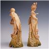 Image 2 : 2pc Wien Teplitz Depose Bisque Figurines, Victorian Boy & Girl with Baskets