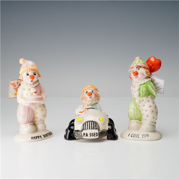 3pc Beswick Porcelain Figurines, Little Lovables Clowns