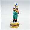 Image 1 : Limoges Porcelain Clown Figurine Treasure Box