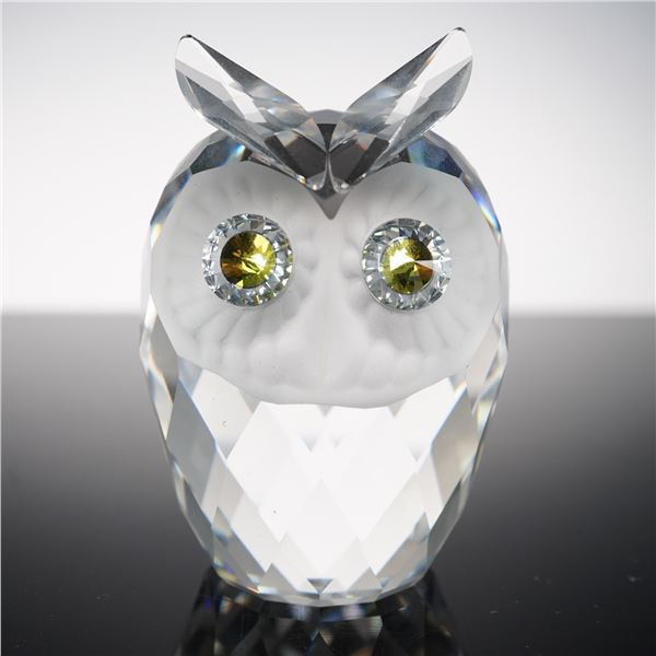 Swarovski Crystal Figurine, Large Owl 010022