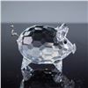 Image 2 : Swarovski Crystal Pig Figurine with Metal Tail