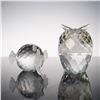 Image 2 : 2pc Swarovski Crystal  Owl and Fish Figurines