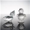 Image 2 : 2pc Swarovski Crystal Figurines, Standing Duck, Pelican