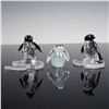 Image 1 : 3pc Swarovski Crystal  Penguins and Rabbit Figurines