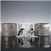Image 4 : 3pc Swarovski Crystal  Penguins and Rabbit Figurines