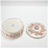 Image 3 : Wedgwood Pink and White Embossed Covered Dish