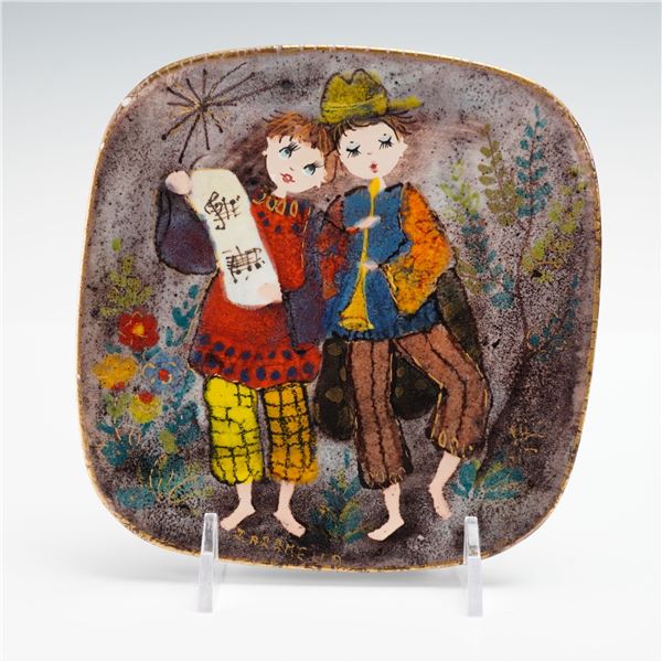 Ker Vitrex for Saks Fifth Avenue Wall Hanging Plate, Italy