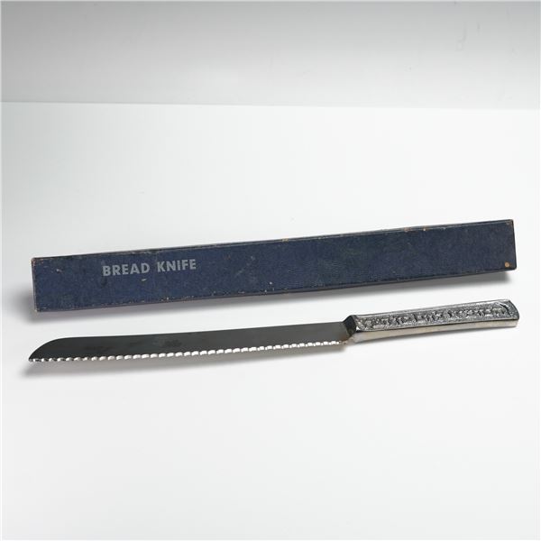 Jerusalem Stainless Steel Bread Knife with Box, Sheffield