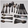 Image 1 : 31pc Mixed Silverplate Flatware and Serving Utensils