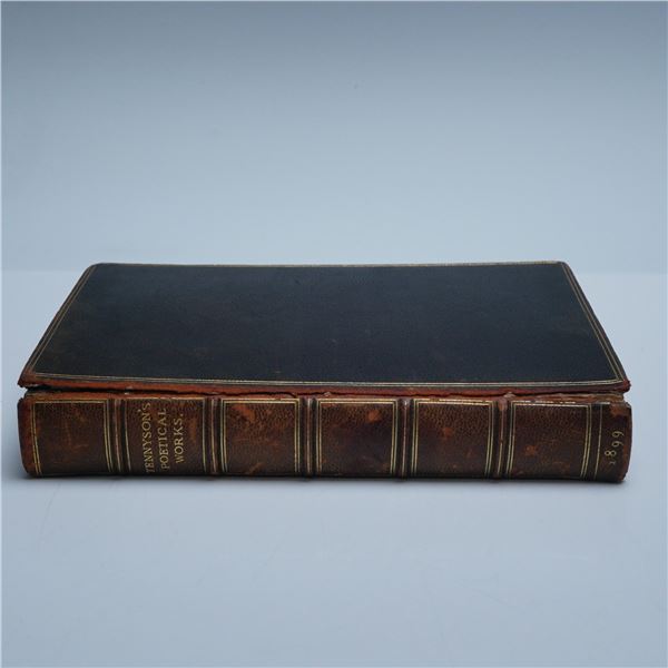 Tennyson Leather Hardcopy Book Poetical Works 1899