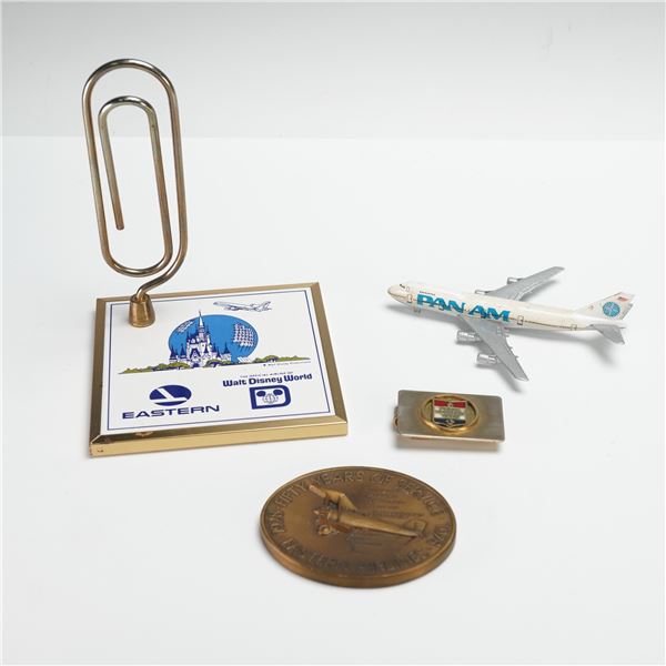 4pc Eastern Airlines and Pan Am Aviation Memorabilia