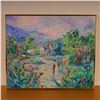 Image 2 : R O'Neil, Impressionist Oil on Canvas, Landscape w/ Figures, Signed