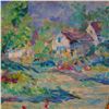 Image 4 : R O'Neil, Impressionist Oil on Canvas, Landscape w/ Figures, Signed