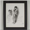 Image 1 : Raphael Soyer, Lithograph on Paper, Woman and Child - Signed