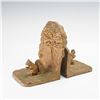 Image 2 : Art Nouveau Cast Iron Bookends, Squirrel and Tree Design