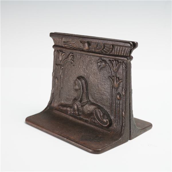 Pair of Cast Iron Bookends, Egyptian Revival
