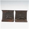 Image 3 : Pair of Cast Iron Bookends, Egyptian Revival