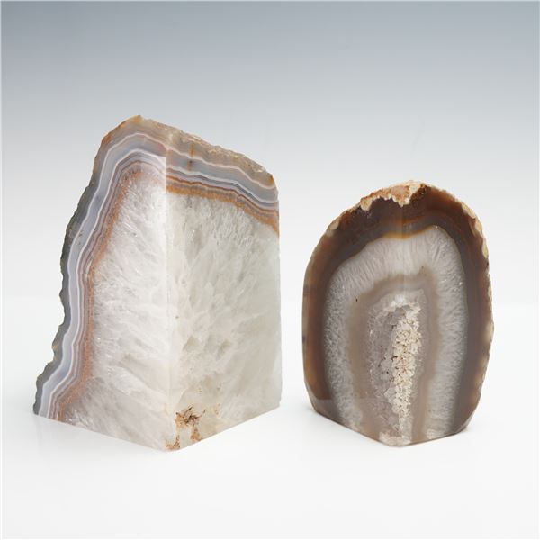 Pair of Agate Stone Bookends
