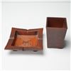 Image 2 : 2pc Cast Iron Ashtray and Pencil Box Set