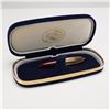 Image 1 : L'Plume Burgundy and Gold Pen with Case