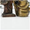 Image 5 : 7pc Collection of Bronze and Brass Figurines and Accessories