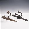 Image 1 : 2pc Cast Metal Neoclassical Style Wall Sconces