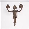 Image 3 : 2pc Cast Metal Neoclassical Style Wall Sconces