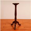 Image 1 : Late 19th Century Carved Mahogany Plant Stand with Twist Column