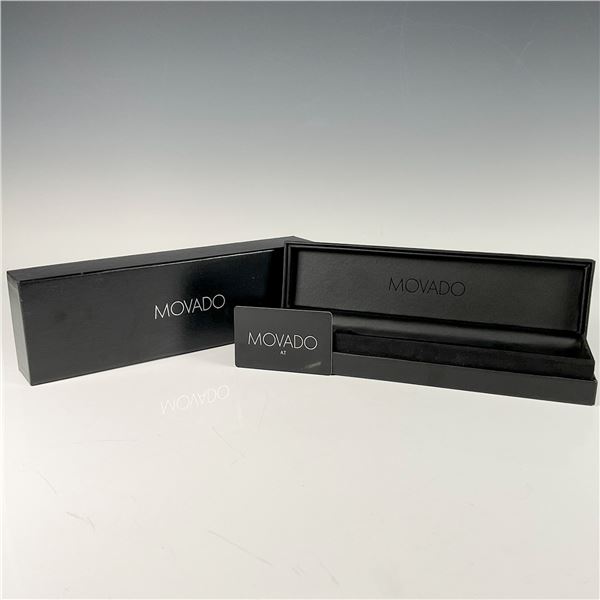 Original Movado Luxury Watch Black Box w/ Protective Case