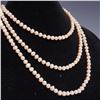 Image 2 : Single Strand Faux Pearl Necklace Subtle Pink Hue