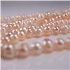 Image 3 : Single Strand Faux Pearl Necklace Subtle Pink Hue