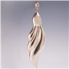 Image 2 : Pair of Sculptural Silver-tone Abstract Drop Earrings