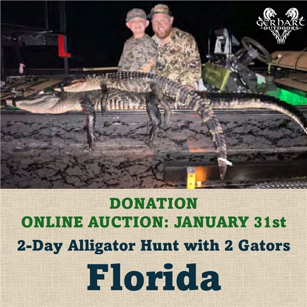 2-Day Alligator Hunt with 2 Gators in Florida