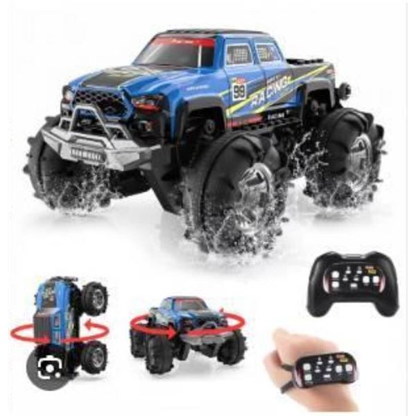 Amphibious Lighting R/C Crawler with Water-Ready Design for Ages 6+