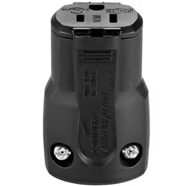 Eaton AH5969BK Quick Grip Connector, 15A 125V, Black, Lot of 2