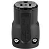 Image 1 : Eaton AH5969BK Quick Grip Connector, 15A 125V, Black, Lot of 2