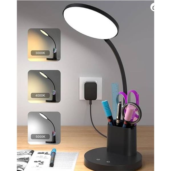 Sailstar Small Desk Lamp, LED Desk Lamps for Home Office, 3 Lighting Modes, 800LM Eye-Caring Desk Li