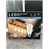 Image 2 : LED Edison Bulb, 6W, 60W Equivalent, 6-Pack, ST58, 700 Lumens