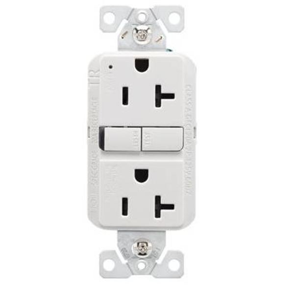 Eaton Slim Tamper Resistant GFCI Receptacle 20A 125V Model TRGF20W