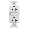 Image 1 : Eaton Slim Tamper Resistant GFCI Receptacle 20A 125V Model TRGF20W