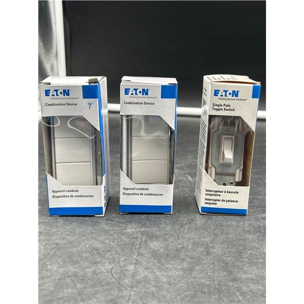 Eaton Combination Device and Single Pole Toggle Switch Bundle