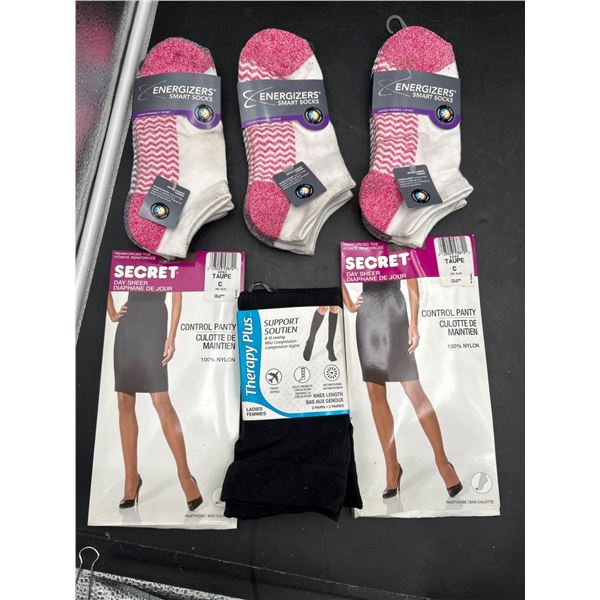 Energizers Socks and Assorted Hosiery Including Secret and Therapy Plus