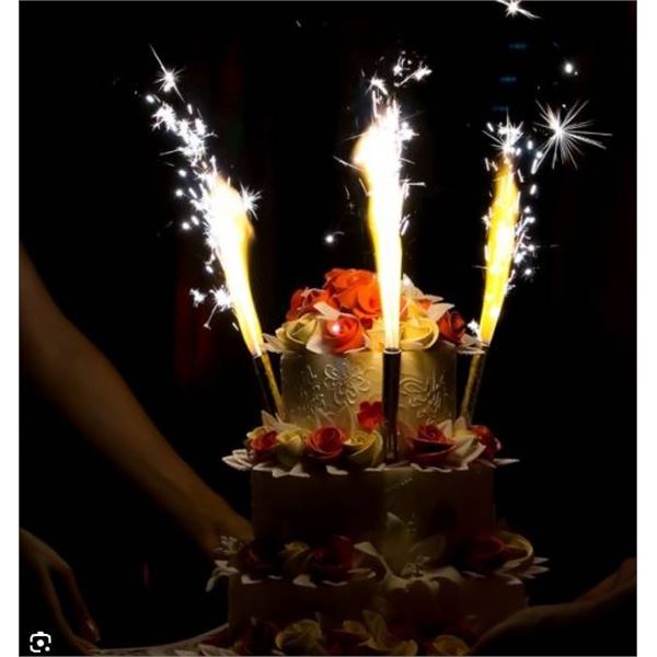 Samrok Sparkling Fountain Fireworks, 4 – 4-Packs