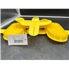 Image 2 : Lot of 3 Yellow Grooming Brushes With Adjustable Straps