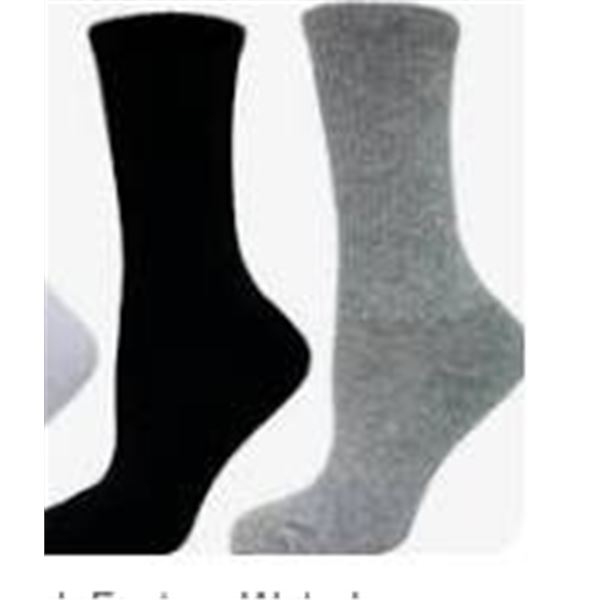 Fit First Ladies’ Crew Socks, 6 Pairs, Size 4-10